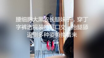 腰细胸大黑衣长腿妹子，穿丁字裤透视装特写口交，抬腿舔逼侧多种姿势换着来