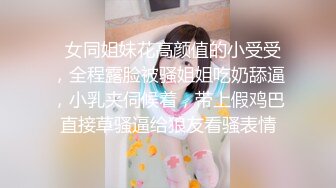   女同姐妹花高颜值的小受受，全程露脸被骚姐姐吃奶舔逼，小乳夹伺候着，带上假鸡巴直接草骚逼给狼友看骚表情