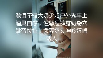 颜值不错大奶少妇户外秀车上道具自慰，性感短裤露奶掰穴跳蛋拉扯，拨弄奶头呻吟娇喘诱人